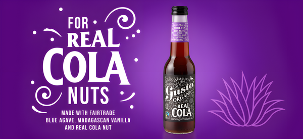 Gusto Fair Trade Organic Cola is available at Organic Soda Pops