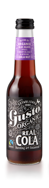 Gusto Real Organic Cola is available at Organic Soda Pops
