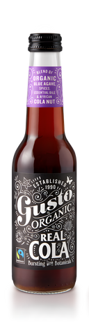 Gusto Real Organic Cola is available at Organic Soda Pops