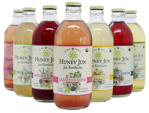 Huney Jun organic kombucha is available at Organic Soda Pops
