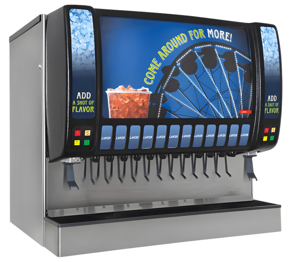 Lancer Sensation 44 Stainless Steel Soda Fountain Machine is available at Organic Soda Pops