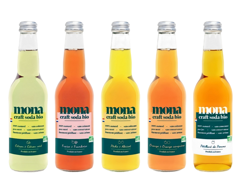 Mona Organic Craft Soda  is available at Organic Soda Pops