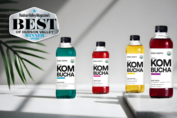 Seek North Organic Kombucha is available at Organic Soda Pops