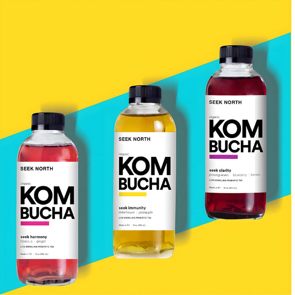Seek North Organic Kombucha is available at Organic Soda Pops