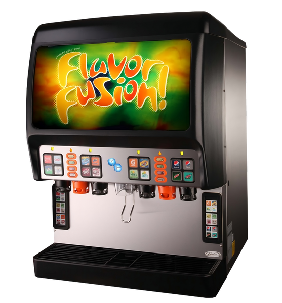 FlavorFusion 16 MFV Valves Fountain Soda Dispenser is available at Organic Soda Pops