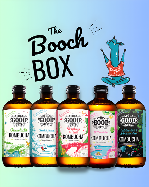The Good Guys Organic Kombucha is available at Organic Soda Pops