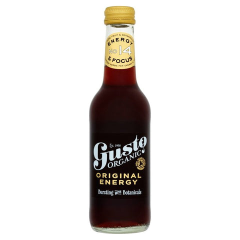 Gusto Organic Energy Drink Natural Cola