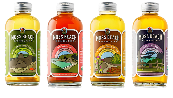 Moss Beach Organic Kombucha is available at Organic Soda Pops