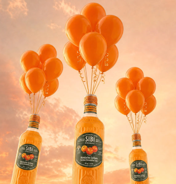 Refreshing Sibì Organic Soda crafted with organic fruit flavors and clean sparkling water