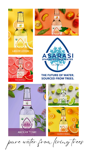 Asarasi Organic Sparkling Tree Water is available at Organic Soda Pops