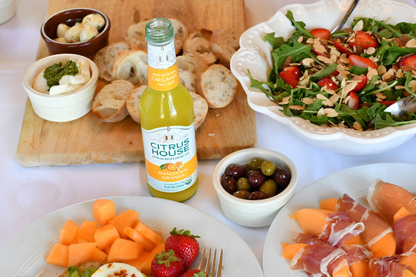 Citrus House Mandarin Orange sparkling water crafted in Italy with organic juice