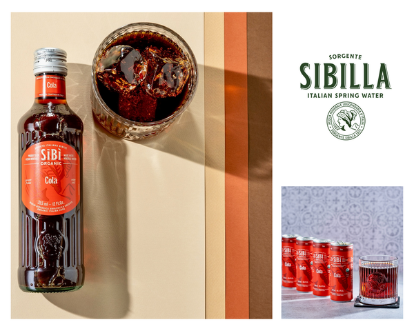 Sibì sparkling organic cola made with organic ingredients and purified mountain water