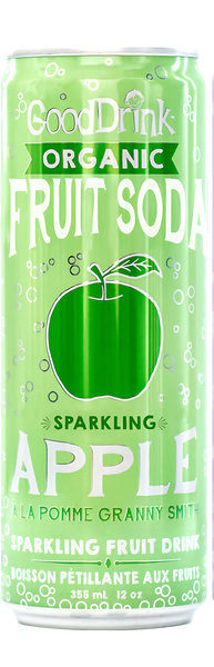 GoodDrink Organic fruit soda apple