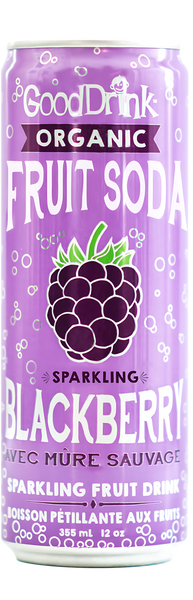 GoodDrink Organic fruit soda blackberry