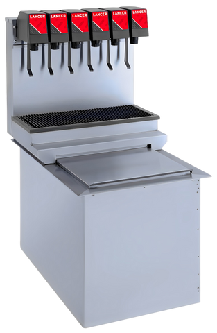 The Lancer ICD 2300 6VL (23") - 2323 SP beverage dispenser is available ay Organic Soda Pops