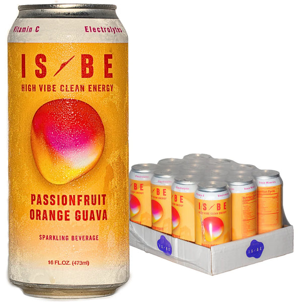 IsBe Passionfruit Orange Guava High Vibe Energy Drink by the Case