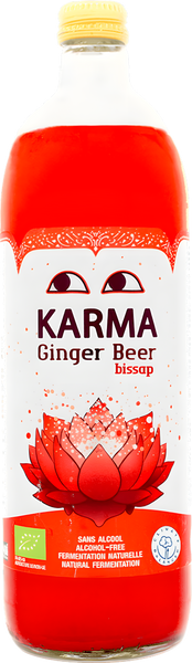 Karma Organic Ginger Beer Bissap flavor is available at Organic Soda Pops