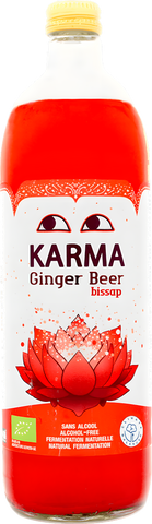 Karma Organic Ginger Beer Bissap flavor is available at Organic Soda Pops