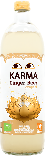 Karma Organic Ginger Beer original flavor is available at Organic Soda Pops