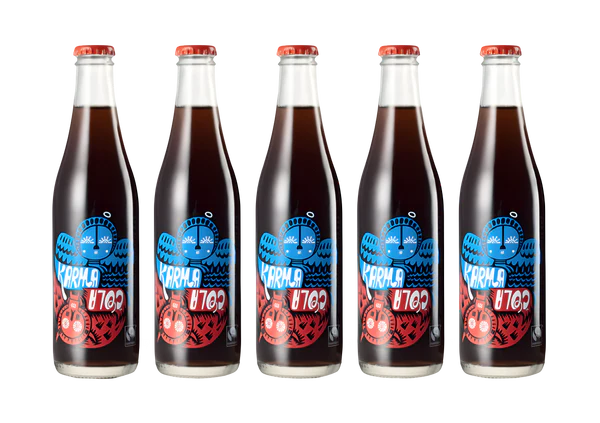 Karma Cola fairtrade soft drink for cafés and restaurants