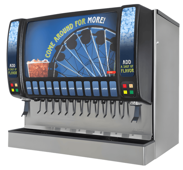Lancer Sensation 44 Stainless Steel Soda Fountain Machine is available at Organic Soda Pops