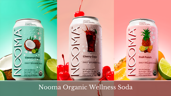 NOOMA wellness soda in cans for restaurants an cafes