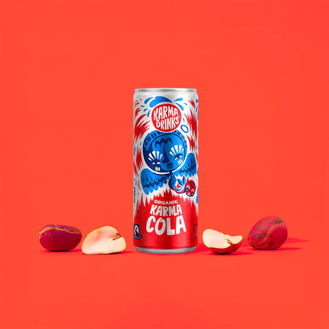 Karma Cola premium organic soda made with real kola nuts