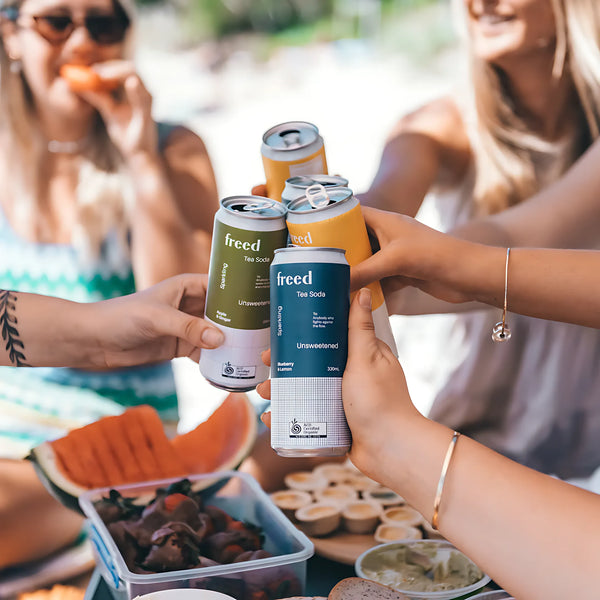Freed refreshing organic tea soda with crisp sparkling finish