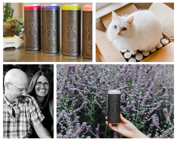 Root & Revelry all natural craft soda photo collage a refreshing sparkling beverage