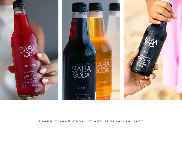 Saba organic soda with all natural ingredients