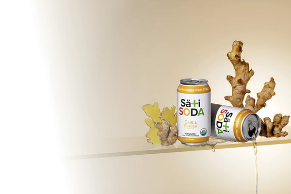 Säti Soda Chill Ginger functional soda infused with botanical extracts for relaxation