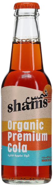 Shams Premium Organic Cola is available at Organic Soda Pops.