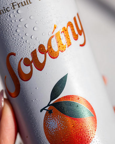 Sovány Organic Sparkling Tangerine  Drink in a can 