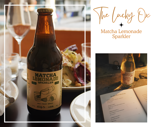 Buy The Lucky Ox Matcha Lemonade Sparkler from Organic Soda Pops.