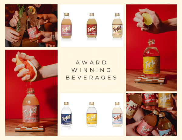 Top Note Organic Soda and Sparkling Tonic Photo Collage (1).