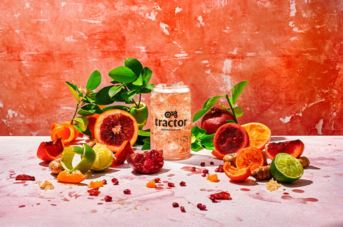 Tractor Organic Blood Orange Soda is available at Organic Soda Pops