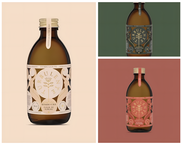 Turbulente Organic Kombucha in Bottles