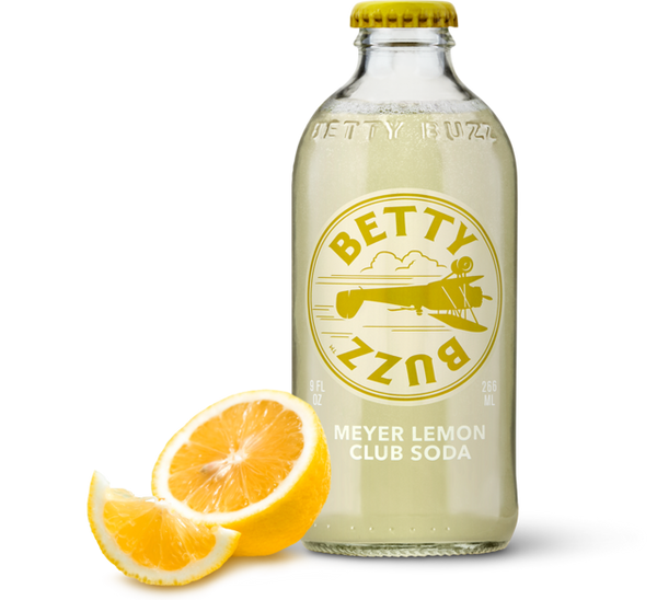 Betty Buzz All Natural Meyer Lemon Club Soda Available At Organic Soda Pops
