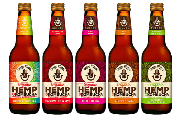 Happy Hippie organic kombucha is available at Organic Soda Pops