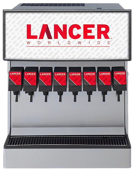 The Lancer CED 8000 fountain soda machine is available at Organic Soda Pops