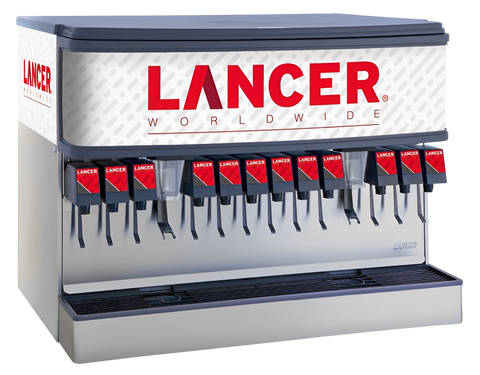 The Lancer IBD 44 12LEVSS self-serve fountain soda machine is available at Organic Soda Pops.