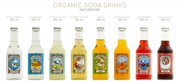 NaturFrisk Organic Soft Drinks available at Organic Soda Pops