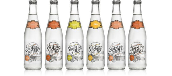 Sparkling Bitters sparkling water is available at Organic Soda Pops