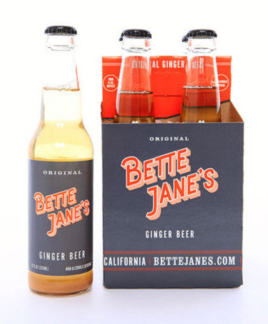 Bette Jane's Natural Ginger Beer available at Organic Soda Pops
