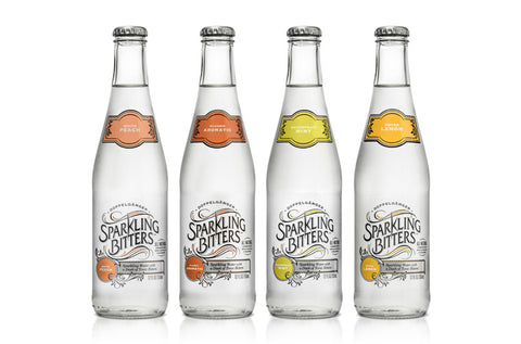 Sparkling Bitters sparkling water is available at Organic Soda Pops